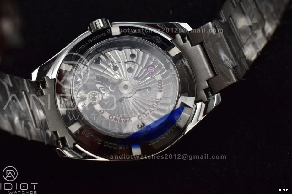 On Terra Best A8500 VSF Black Edition Vertical 1:1 SS Dial Bracelet SS Aqua 150M 1218